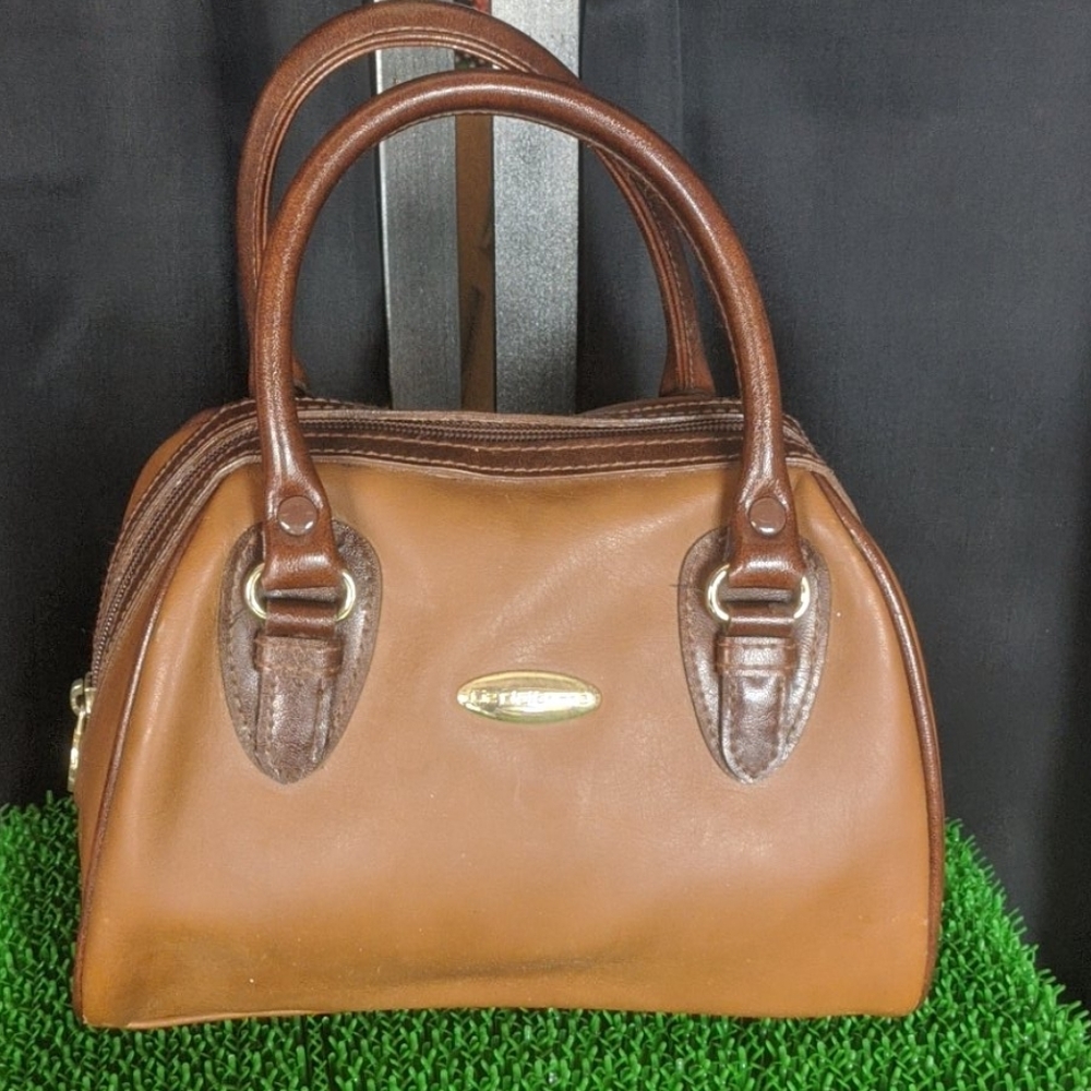 VTG Vintage Liz Claiborne brown mini satchel bag